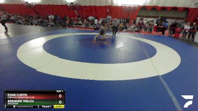 114 lbs Cons. Round 2 - Evan Curtis, Cuba City Wrestling Club vs Brennen Welch, Wisconsin