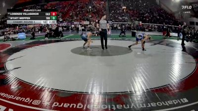 6A 98 lbs Champ. Round 1 - Wyatt Meppen, Thunder Ridge vs Lorenzo Villasenor, Caldwell