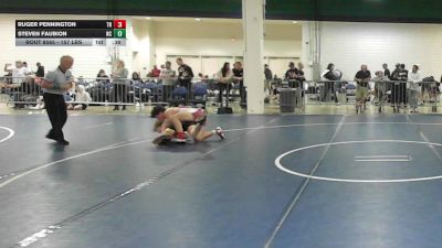 157 lbs Consi Of 4 - Ruger Pennington, TN vs Steven Faubion, NC