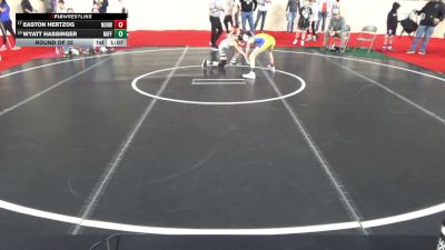 80_B lbs Round Of 32 - Easton Hertzog, Norwin vs Wyatt Hassinger, Mifflin County