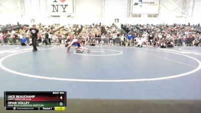 120 lbs Semifinal - Jace Beauchamp, LeRoy Wrestling Club vs Omar Holley, Long Beach Gladiators Wrestling