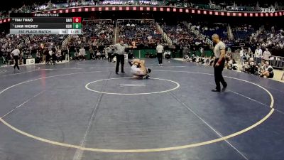 4A 132 lbs 1st Place Match - Liam Hickey, Cardinal Gibbons vs Tiaj Thao, Davie