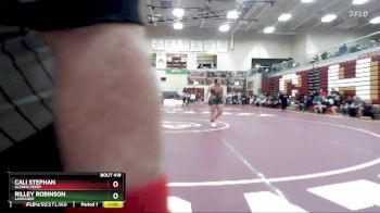 138 lbs Cons. Round 3 - Cali Stephan, Glenns Ferry vs Rilley Robinson, LaGrande