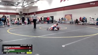 50-55 lbs 3rd Place Match - Cristiano Gutierrez, Region WA vs Ivan Laursen, Clear Lake