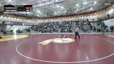 165 lbs Cons. Round 2 - Andy Weipert, Green River vs Carson Clapp, Star Valley