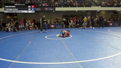 74 lbs Champ. Rd Of 32 - Liam Dyches, Bartlesville Wrestling Club vs Zayden Ayala, Sebolt Wrestling Academy