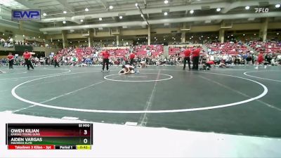 80 lbs Semifinal - Aiden Vargas, Maverick Elite vs Owen Kilian, Kansas Young Guns