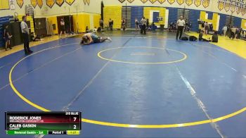 215 Blue 1st Place Match - Caleb Gaskin, Camden vs Roderick Jones, Wellington Community Hs