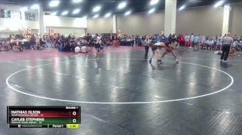 157 lbs Round 1 (6 Team) - Cayleb Stephens, Indiana Goon Squad vs Mathias Olson, Team Montana Senior