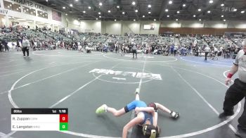 86 lbs Quarterfinal - Reese Zuppan, Corning Sharks vs Ehziah Langston, Wrightwood Wrestling Club