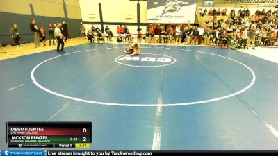 197 lbs Champ. Round 1 - Jackson Punzel, Wheaton College (Illinois) vs Diego Fuentes, Carthage College