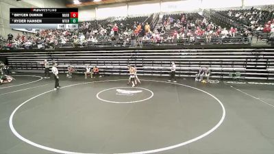 4A 106 lbs Cons. Round 2 - Ryder Hansen, Mt Crest vs Brycen Durkin, Murray