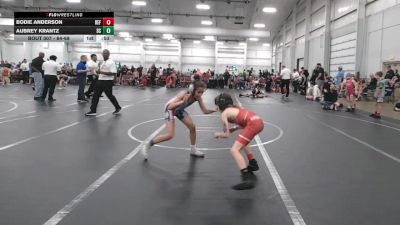 64-68 lbs Quarterfinal - Aubrey Krantz, Slick Chicks vs Bodie Anderson, SAW