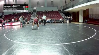 132 lbs Cons. Round 1 - Christan Moreno, 84 Athletes vs Leonardo Remias, Great Neck Wrestling Club