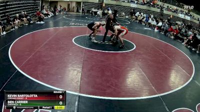 172 lbs Round 1 (4 Team) - Kevin Bartolotta, Chicago Marist vs Ben Carrier, Chatfield