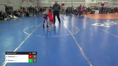 56 lbs Quarterfinal - Amirah Rideoutt, 84 Athletes vs Reagan Brown, Phoenix Wrestling Club