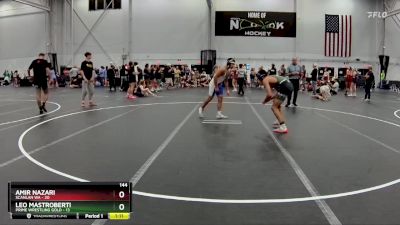 144 lbs Round 4 (8 Team) - Leo Mastroberti, Prime Wrestling Gold vs Amir Nazari, Scanlan WA