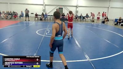 119 lbs Placement Matches (8 Team) - Carsten Cagle, Oklahoma Blue vs Nehemiah Boyden, Georgia