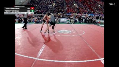 3A 120 lbs Cons. Round 1 - Brody McGreal, Potlatch vs Statton Heward, Declo