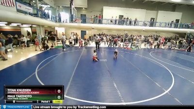 50-52 lbs Round 2 - Maui Takemoto, Team Pride Academy vs Titan Knudsen, Sanderson Wrestling Academy