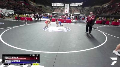 57 lbs Quarterfinal - Denzel Ayala, Oceanside High School Wrestling vs Darrion Harris, California