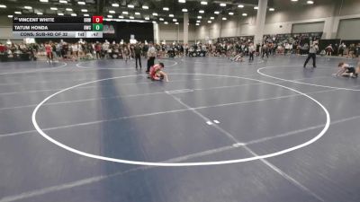 132 lbs Cons. Sub-rd Of 32 - Vincent White, Big Red Wrestling vs Tatum Honda, Dubuque Wrestling Club