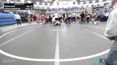 76-80 lbs Rr Rnd 2 - Mason Dunn, Ponca City Wildcat Wrestling vs Talon Cunningham, Jacket Wrestling Club