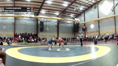 144 lbs Champ. Round 3 - Clinton Shepherd, Crown Point vs Matt Dailey, Wyoming Seminary (PA)