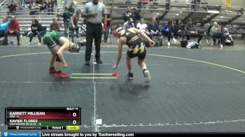 96 lbs Round 4 (6 Team) - Garrett Milligan, SAW vs Xavier Flores, Contenders WA Blue