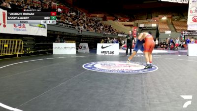 Open Men - 92 lbs Semis - Bobby Ramirez, Mad Dog Wrestling Club vs Zackary Morgan
