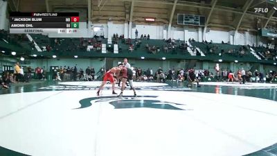 133 lbs Semifinal - Amonn Ohl, Edinboro vs Jackson Blum, Indiana