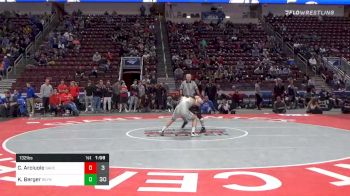 132 lbs Semifinal - Christopher Arciuolo, Saucon Valley Hs vs Kaeden Berger, Reynolds Hs