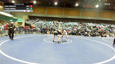 165 lbs Quarterfinal - Alex Crawley, Canyon View UT vs Tyler Harrill, Omaha Skutt Catholic
