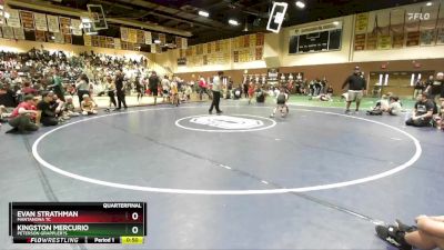 67 lbs Quarterfinal - Kingston Mercurio, Peterson Grappler?s vs Evan Strathman, Mantanona TC