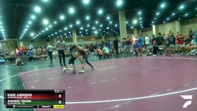 100 lbs Champ Round 1 (16 Team) - Kade Juergens, Alabama Elite - Red vs Dominic Ishuin, Glasgow WA