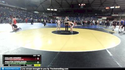 165 lbs Cons. Round 2 - Preston Dondlinger, Sumner Panthers Jr. Wrestling vs Jullian Amadeo, FordDynastyWrestlingClub