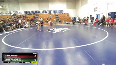 149 lbs Semis & 3rd Wb (16 Team) - James Wright, Fresno City College vs Vicente Rodarte, Santa Rosa Junior College