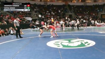 Girls 155 lbs Cons. Round 1 - Sophia Griego, Aztec vs Anastacia Cisneros, Las Cruces