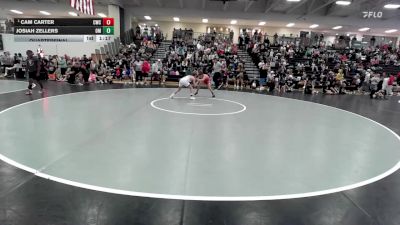100 lbs Quarterfinal - Cam Carter, Columbus Wrestling Club vs Josiah Zellers, Open Mats