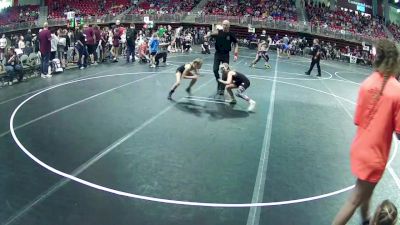 73 lbs Cons. Round 3 - Cambria Kopetzky, Gretna Youth Wrestling vs Baylor Waltemath, HWA