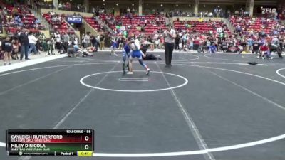 85 lbs 3rd Place Match - Miley Dinicola, Halstead Wrestling Club vs Cayleigh Rutherford, Iola Elite Girls Wrestling