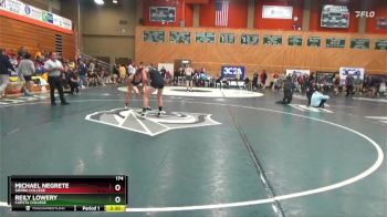 174 lbs Cons. Round 1 - Reily Lowery, Cuesta College vs Michael Negrete, Sierra College