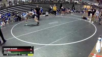 107 lbs Quarterfinals (8 Team) - Kooper Bugner, Idaho vs Kya Bell, Kansas Lavendar Dragon