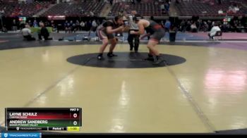 285 lbs Cons. Round 3 - Andrew Sandberg, Baker/Powder Valley vs Layne Schulz, Canyon Ridge