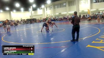 138 lbs Finals (8 Team) - James Sievers, Social Circle vs Yianni Marinis, Funky Monkey