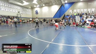 142 lbs Cons. Round 3 - Deegan Jackson, Uintah Jr High Wrestling vs Brogan Jeppesen, Northside Wrestling Club