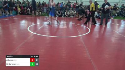 125 lbs Round 1 - Jayden Lang, Lunatics vs Dayton Hartman, BAM Training Center