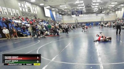 88 lbs Cons. Round 5 - Wyatt Dahle, Agon Academy vs Oliver Wight, Northside Wrestling Club