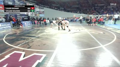 5A Boys 165 lbs Quarterfinal - Ryland Walters, Crater Boys vs Caleb Zachary, Mountain View Boys