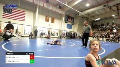 43-46 lbs Rr Rnd 5 - Harley Beckley, Team Tulsa Wrestling Club vs Stetson Manuel, Newkirk Takedown Club